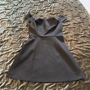 Zara - Black Off-Shoulder A-Line Women’s Dress